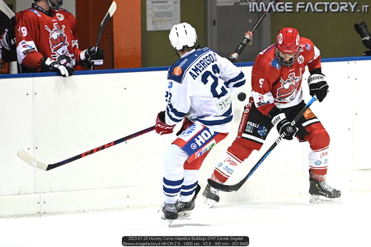 2023-01-25 Hockey Como-Valpellice Bulldogs 0747 Davide Segatel